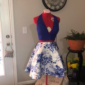 Two piece Clarice cocktail dress prom